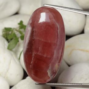 Rhodochrosite multicolore naturelle coupe ovale, 36,61 ct, translucide