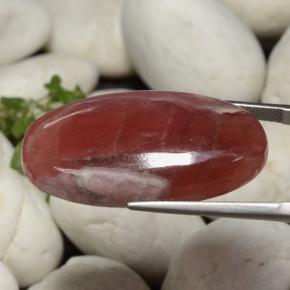 Rhodochrosite multicolore naturelle coupe ovale, 36,61 ct, translucide