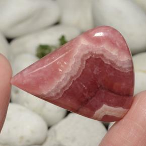 Rhodochrosite multicolore naturelle en forme de poire, 46,08 ct, translucide