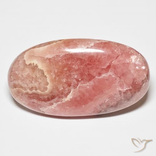 63.97ct Naturel Multicolore Rhodochrosite, ovale, Opaque