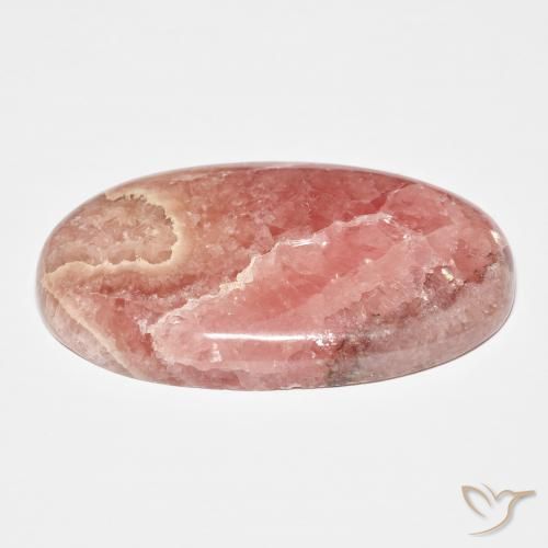 Rhodochrosite Multicolore naturelle ovale, 63.97 ct, Opaque