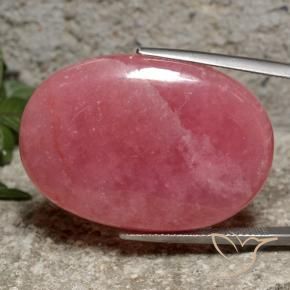 Rhodochrosite multicolore naturelle coupe ovale, 54,37 ct, translucide