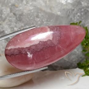 Rhodochrosite Multicolore naturelle En forme de poire, 72.72 ct, Translucide