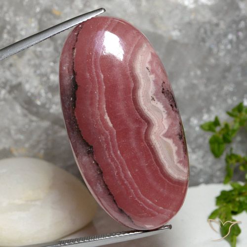 65.36ct Naturel Multicolore Rhodochrosite, ovale, Translucide