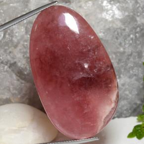 Rhodochrosite multicolore naturelle forme fantaisie, 72,82 ct, translucide