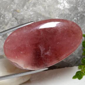 Rhodochrosite multicolore naturelle forme fantaisie, 72,82 ct, translucide