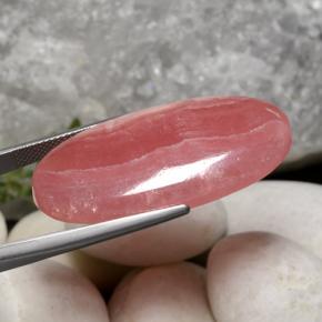 Rhodochrosite Multicolore naturelle Coupe ovale, 40.32 ct, Translucide