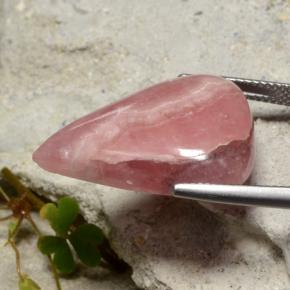 Rhodochrosite multicolore naturelle en forme de poire, 24,62 ct, translucide