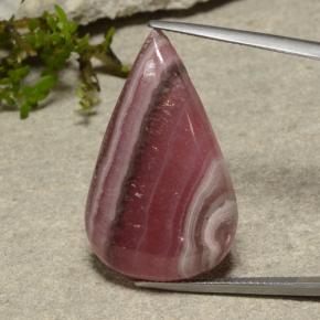 Rhodochrosite Multicolore naturelle En forme de poire, 33.49 ct, Translucide