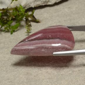 Rhodochrosite Multicolore naturelle En forme de poire, 33.49 ct, Translucide