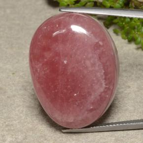Rhodochrosite Multicolore naturelle Coupe ovale, 56.47 ct, Translucide