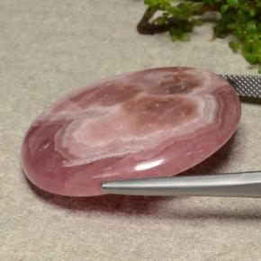 Rhodochrosite Multicolore naturelle Coupe roude, 66.34 ct, Translucide