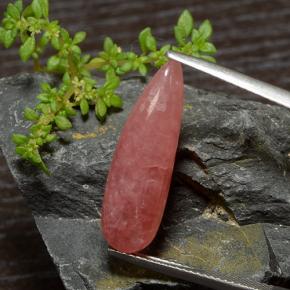 Rhodochrosite Multicolore naturelle En forme de poire, 9.19 ct, Translucide