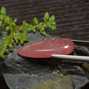 Rhodochrosite Multicolore naturelle En forme de poire, 9.19 ct, Translucide