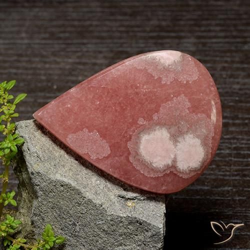 93.42ct Naturel Multicolore Rhodochrosite, En forme de poire, Translucide