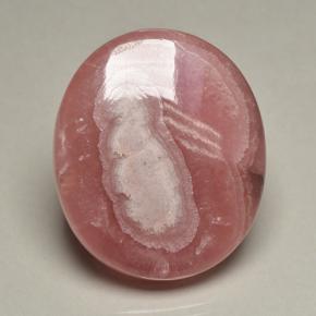 Rhodochrosite Multicolore naturelle Coupe ovale, 69.59 ct, Translucide