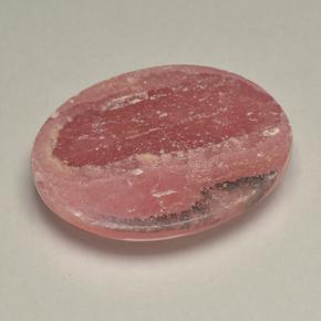 Rhodochrosite Multicolore naturelle Coupe ovale, 69.59 ct, Translucide