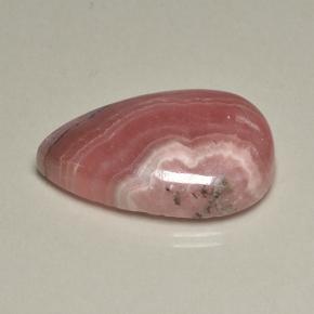 Rhodochrosite multicolore naturelle en forme de poire, 45,95 ct, translucide