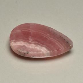 Rhodochrosite multicolore naturelle en forme de poire, 45,95 ct, translucide