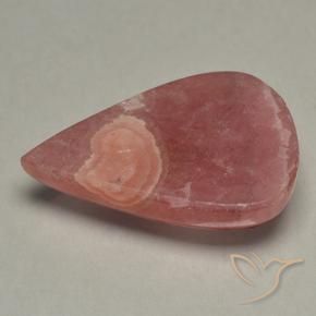 Rhodochrosite Multicolore naturelle En forme de poire, 28.99 ct, Translucide