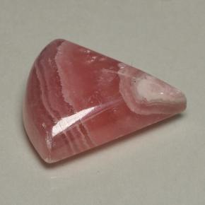 Rhodochrosite multicolore naturelle trillion, 17,89 ct, translucide