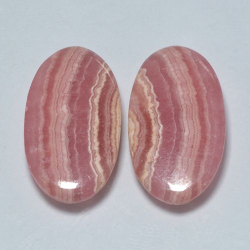 Achetez naturel 18.23ct Multicolore Rhodochrosite gems, Coupe ovale, En provenance Afrique du Sud chez GemSelect. En stock, livraison internationale!