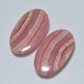Achetez naturel 18.23ct Multicolore Rhodochrosite gems, Coupe ovale, En provenance Afrique du Sud chez GemSelect. En stock, livraison internationale!