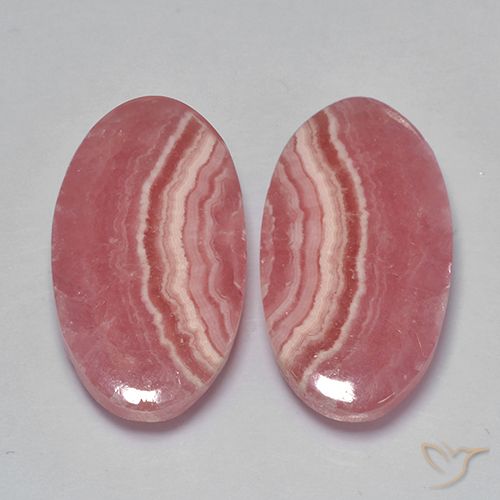 26.58ctw Naturel Multicolore Rhodochrosite, ovale, Translucide