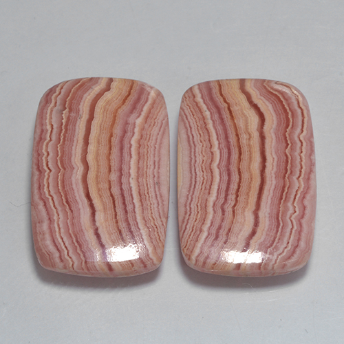 Achetez naturel 27,09ct multicolore rhodochrosite gems, coupe coussin, en provenance afrique du sud chez gemselect. en stock, livraison internationale!