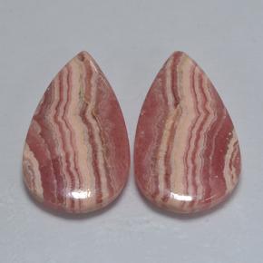 Achetez naturel 30,41ct multicolore rhodochrosite gems, en forme de poire, en provenance afrique du sud chez gemselect. en stock, livraison internationale!
