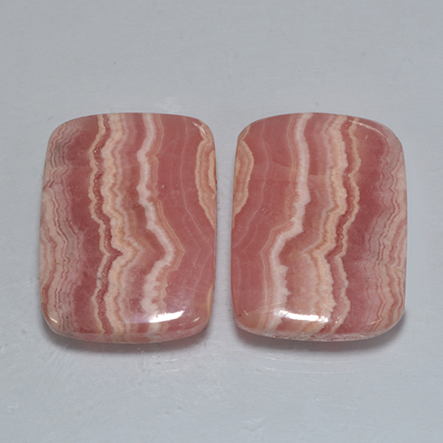 Achetez naturel 33,68ct multicolore rhodochrosite gems, coupe coussin, en provenance afrique du sud chez gemselect. en stock, livraison internationale!