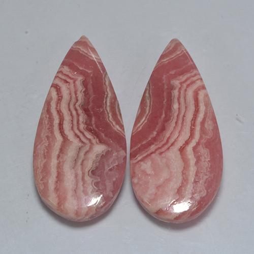 Achetez naturel 35.78ct Multicolore Rhodochrosite gems, En forme de poire, En provenance Afrique du Sud chez GemSelect. En stock, livraison internationale!