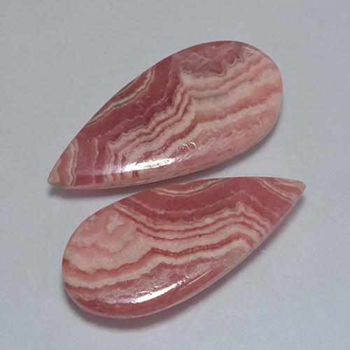 Achetez naturel 35.78ct Multicolore Rhodochrosite gems, En forme de poire, En provenance Afrique du Sud chez GemSelect. En stock, livraison internationale!