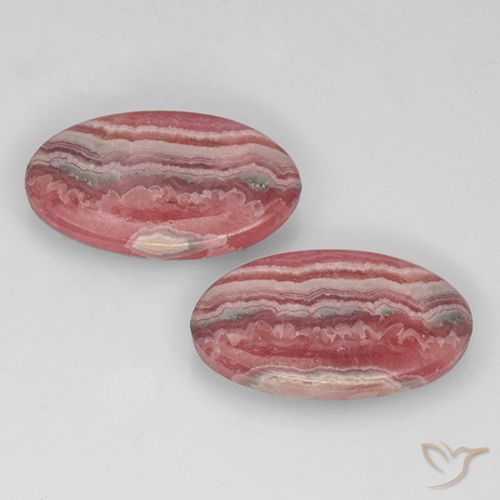 Achetez naturel 22,29ct multicolore rhodochrosite gems, coupe ovale, en provenance afrique du sud chez gemselect. en stock, livraison internationale!