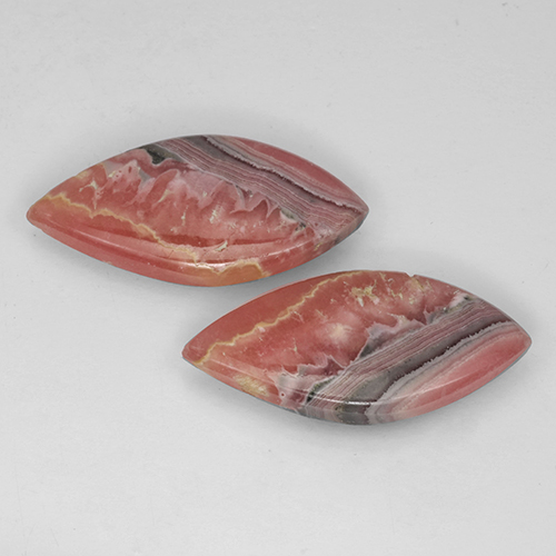 Achetez naturel 25.42ct Multicolore Rhodochrosite gems, Marquise, En provenance Afrique du Sud chez GemSelect. En stock, livraison internationale!