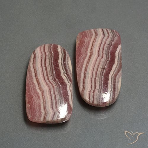 37.17ctw Naturel Multicolore Rhodochrosite, Fantaisie, Translucide