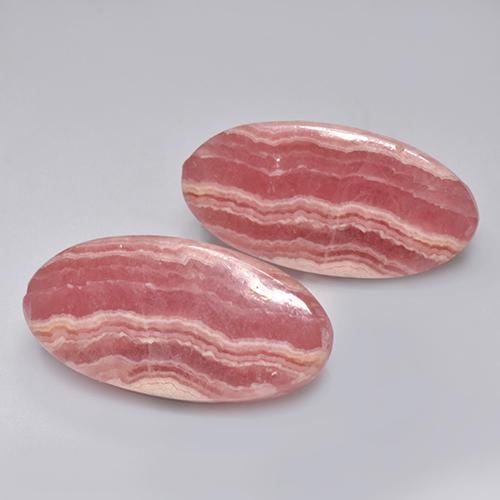 Achetez naturel 32.18ct Multicolore Rhodochrosite gems, Coupe ovale, En provenance Afrique du Sud chez GemSelect. En stock, livraison internationale!