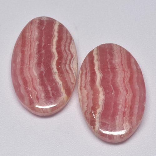 Achetez naturel 20,55ct rose rhodochrosite gems, coupe ovale, en provenance afrique du sud chez gemselect. en stock, livraison internationale!