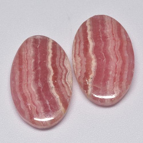 Achetez naturel 20,55ct rose rhodochrosite gems, coupe ovale, en provenance afrique du sud chez gemselect. en stock, livraison internationale!