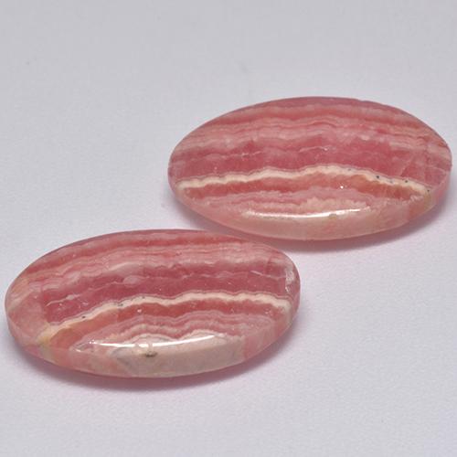 Achetez naturel 20,55ct rose rhodochrosite gems, coupe ovale, en provenance afrique du sud chez gemselect. en stock, livraison internationale!