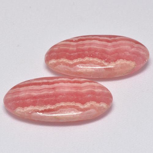 Achetez naturel 10.81ct Rose multiple Rhodochrosite gems, Coupe ovale, En provenance Afrique du Sud chez GemSelect. En stock, livraison internationale!