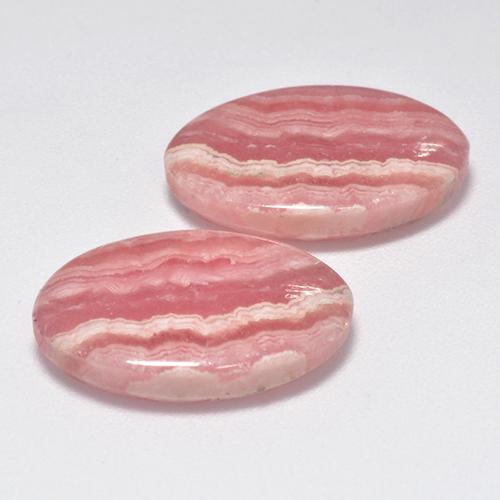 Achetez naturel 16.27ct Rose multiple Rhodochrosite gems, Coupe ovale, En provenance Afrique du Sud chez GemSelect. En stock, livraison internationale!