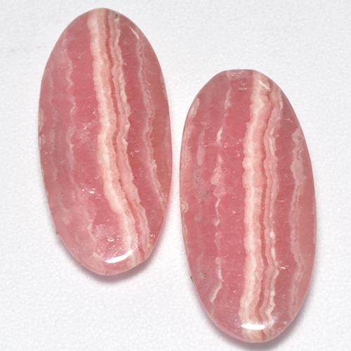 Achetez naturel 5,99ct rose rhodochrosite gems, coupe ovale, en provenance afrique du sud chez gemselect. en stock, livraison internationale!