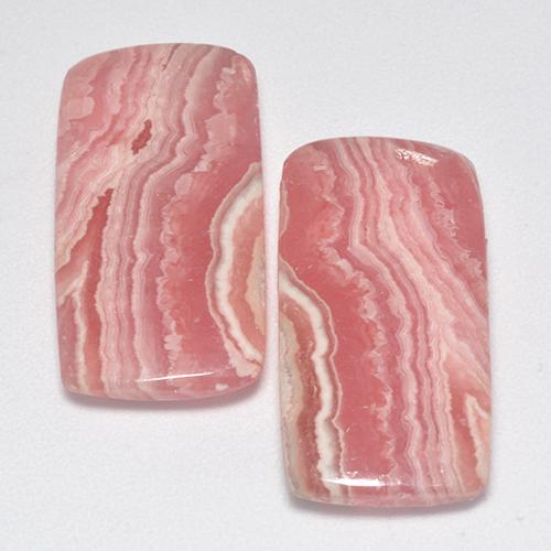 Achetez naturel 22.83ct Multicolore Rhodochrosite gems, Coupe coussin, En provenance Afrique du Sud chez GemSelect. En stock, livraison internationale!