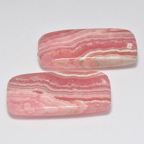 Achetez naturel 22.83ct Multicolore Rhodochrosite gems, Coupe coussin, En provenance Afrique du Sud chez GemSelect. En stock, livraison internationale!