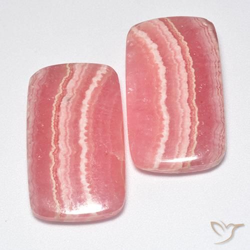 Achetez naturel 42.03ct Multicolore Rhodochrosite gems, Coupe coussin, En provenance Afrique du Sud chez GemSelect. En stock, livraison internationale!