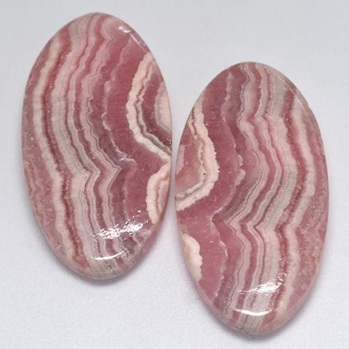 Achetez naturel 27,67ct multicolore rhodochrosite gems, coupe ovale, en provenance afrique du sud chez gemselect. en stock, livraison internationale!