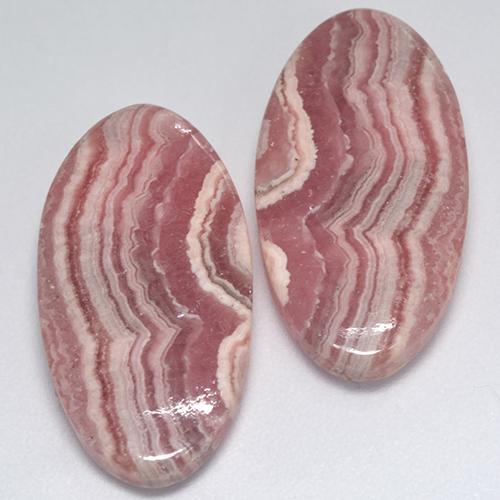Achetez naturel 27,67ct multicolore rhodochrosite gems, coupe ovale, en provenance afrique du sud chez gemselect. en stock, livraison internationale!