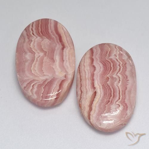 Achetez naturel 18,48ct multicolore rhodochrosite gems, coupe ovale, en provenance afrique du sud chez gemselect. en stock, livraison internationale!