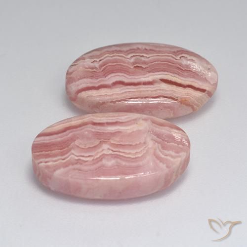 Achetez naturel 18,48ct multicolore rhodochrosite gems, coupe ovale, en provenance afrique du sud chez gemselect. en stock, livraison internationale!